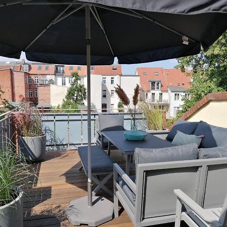 Townhouse Altstadt Wismar Upper Apartment Mit Zwei Terrassen Exterior foto